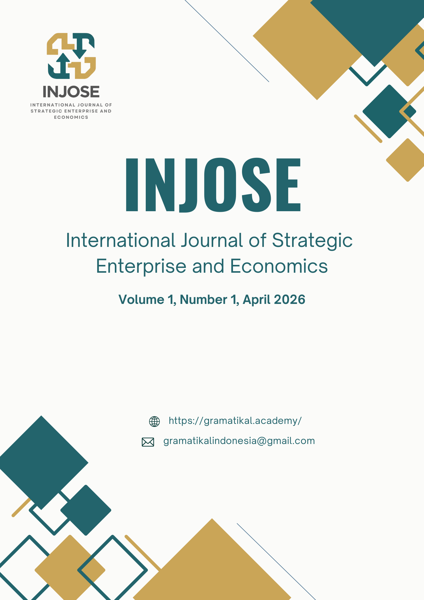 					View Vol. 1 No. 1 (2026): INJOSE: International Journal of Strategic Enterprise and Economics
				