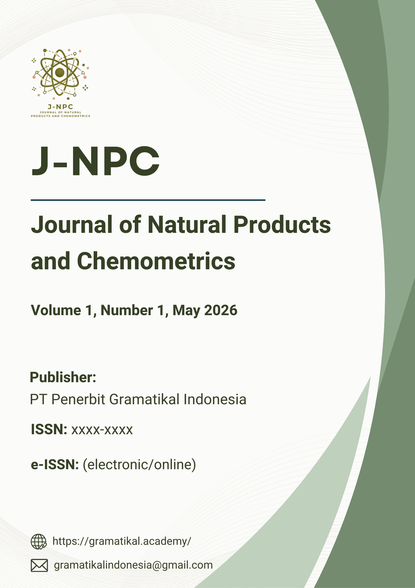 					View Vol. 1 No. 1 (2026): J-NPC: Journal of Natural Products and Chemometrics
				