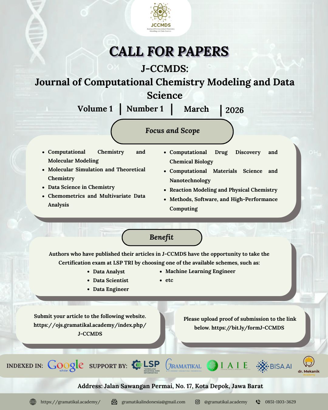 Poster Announcement J-CCMDS